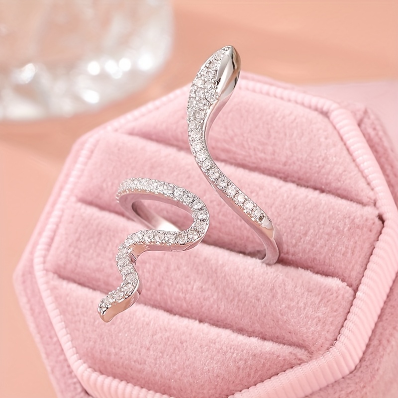Vintage Snake Open Ring Gold Plated Women's Jewelry